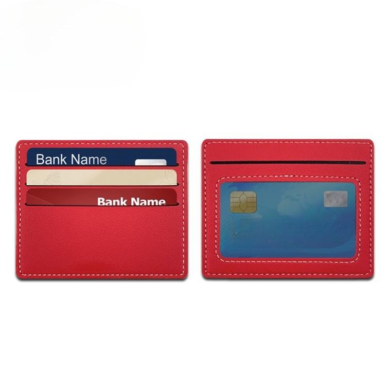 Fashion Leather Ultra-thin Card Holder Bank Credit ID Cards Cover Pouch Case Wallet Organizer Thin Business Bank Card Package