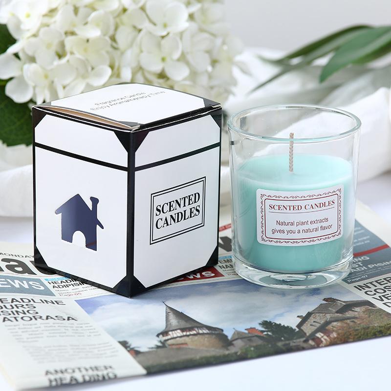 Glass Aromatherapy Candle Valentine's Day Bedroom Girl Without Indoor Incense Creative Handmade Gift Box Glass Cup