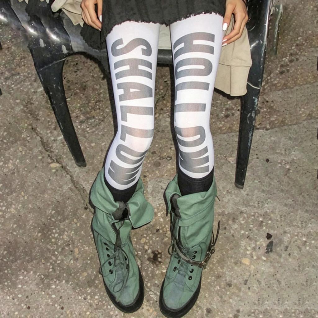 Cat Print Velvet Tights With Hip Lifting And Slimming For Casual Women