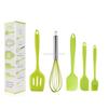 Silicone Spatula Spatula Brush Egg Beater Silicone Kitchenware 5-piece Kitchen Utensil Set Kitchen Cooking Utensils
