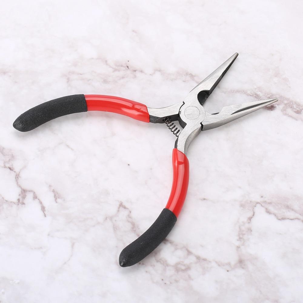 Non-Slip Grip Long Nose Pliers Steel Construction Wire Cutter Pliers  Electrical Work