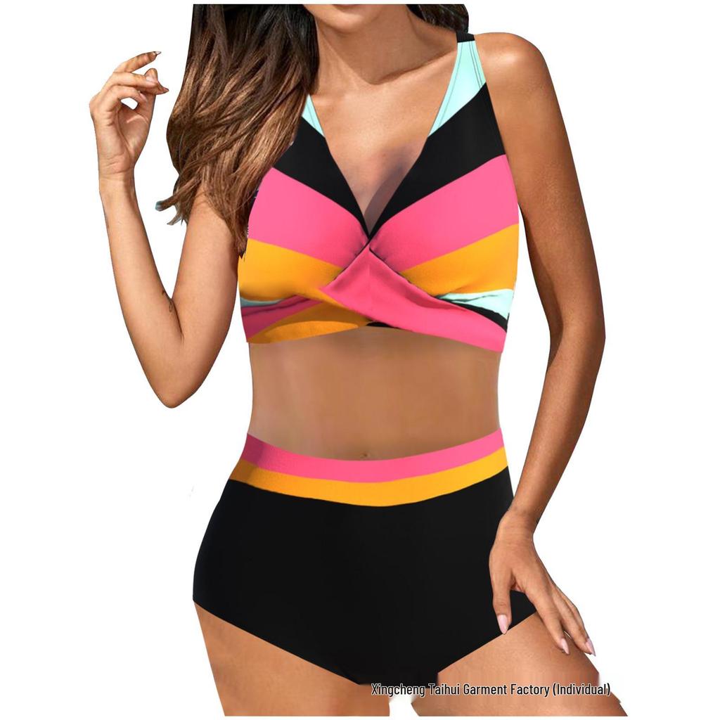 2025 Euro-American Sexy Split Bikini Women's Swimwear