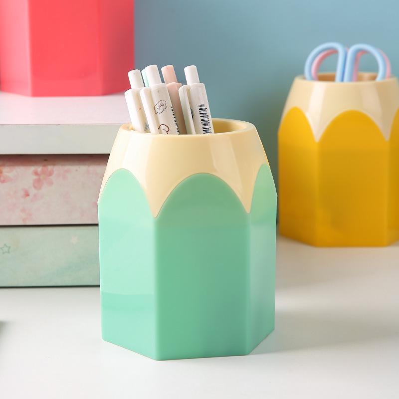 Multifunctional Contrast Color Pencil and Pen Storage Holder
