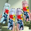 1 PZ Giocatore di Calcio Maschio Modello Corsa 750ml Colore Plastica Borraccia Sportiva Anti-perdita Tappo a Flip con Cannuccia Adatta per Sport Ufficio Uso Domestico