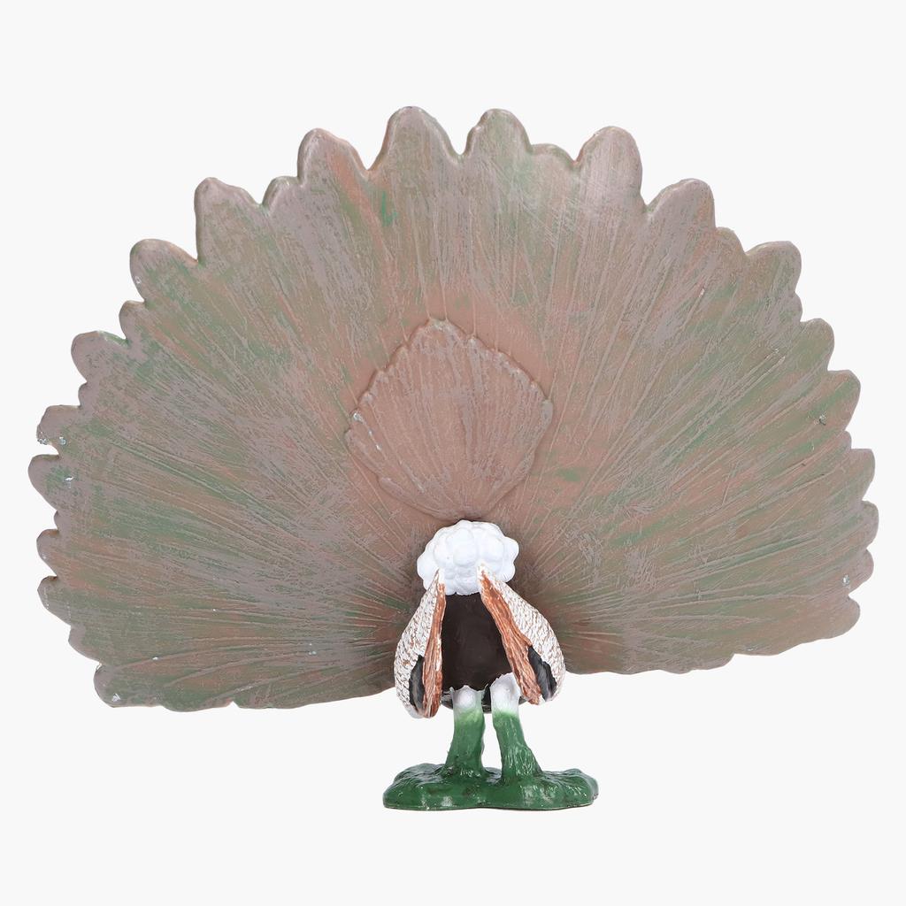 Simulation Peacock Model Simulated Lifelike Birds Peacock Animal Vinyl Model Decorative Ornament Gift