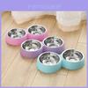 Colorful Pet Stainless Steel Double Bowl Plastic Pet Bowl Wholesale From Factory