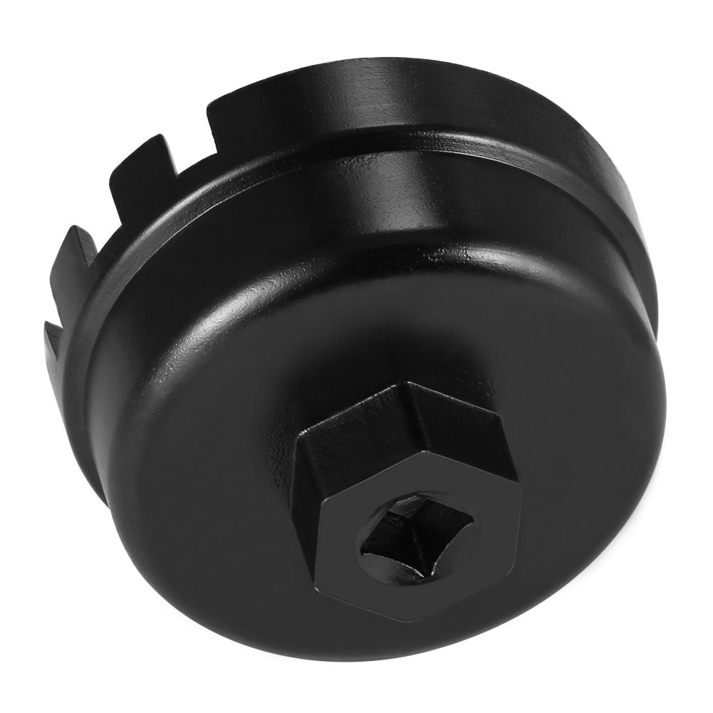 Oil Filter Cap Wrench Tool 14 Flute 3/8 Square Drive Socket Remover for Toyota  Forged Alloy Sandy Anti-Slip Finishing