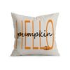 Hallo Herfst Pompoen Kussens Kussensloop Polyester Kussenhoes Sierkussen Bank Decoratie Kussenhoes Huisdecoratie 45x45cm