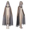 Sheer Mesh Hooded Cape Cloak Witches Witch Cloak Hooded Cape Medieval Cloak Haunted House Costume for Halloween Cosplay