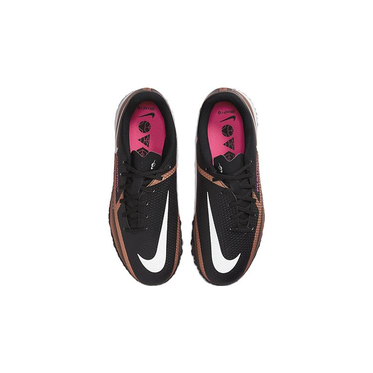 New Nike Phantom GT Jr. Academy TF Low Top Grassland, Kids' Soccer Shoes Black Gold Kids' DR6062-810