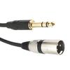Voluty Tek 1/4-inch To XLR Cable, Oxygen-Free Copper Conductor, 6.35mm TRS Male To XLR Male Cable, 3.3ft, for Studio Recording and Live Sound