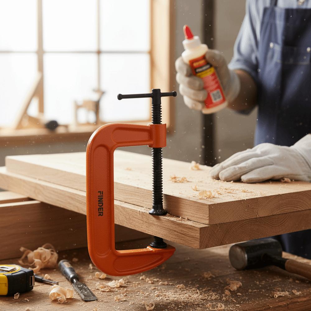 Heavy Duty Build G Type Clamp Thicken Design Fixture Clamps Premium Edge Clamps Workshop Fixtures