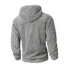 Mens Elegant Leisure Casual Plush Hooded Jacket European Style 2025 Winter Classic Basic Tops Outerwear Men Slim Comfy Jackets