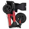 Rollator Walker with Seat for Seniors, Ultra Compact 3-Fold Rolling Walker, Lightweight Aluminum Mobility Walking Aid with PU Solid Wheels, Adjustable