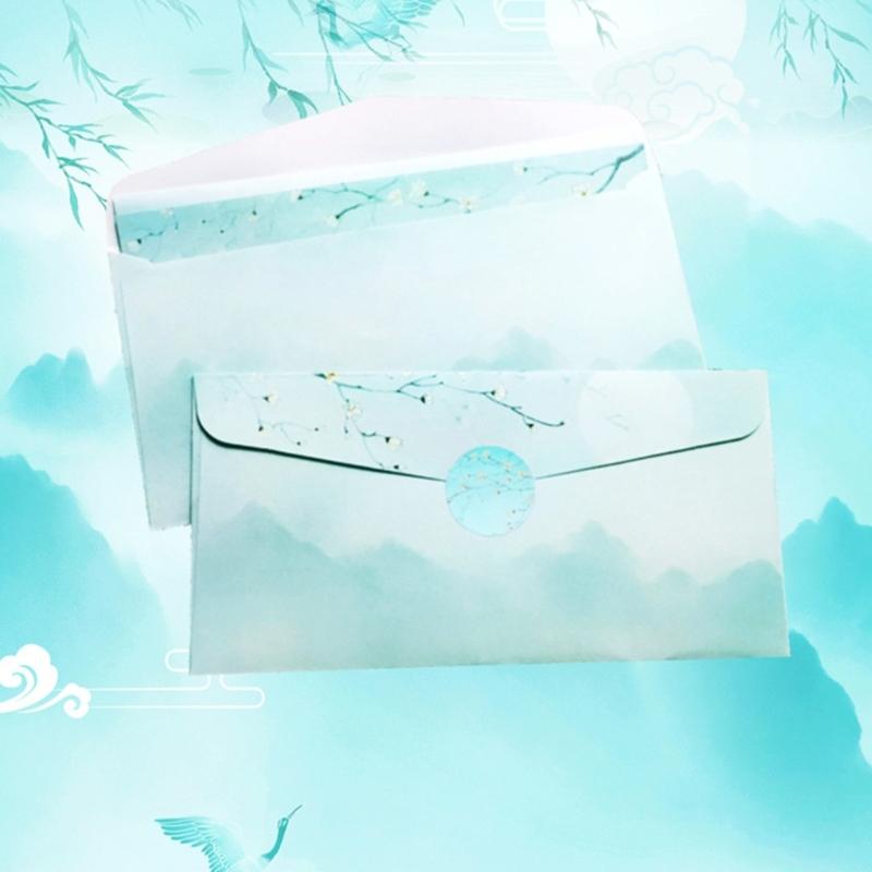 Stationery Paper and Envelopes Set Traditional Letter Writing Paper Color Both Side Writing Stationary Paper for School