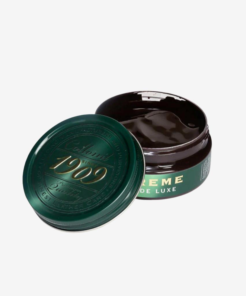 Cremă de pantofi Collonil 1909 Supreme Deluxe 100ml Lustru piele Restaurare zgârieturi Lustru pantofi