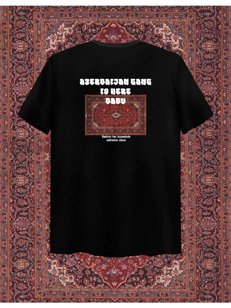 T-shirt with Azerbaijan Carpet Print