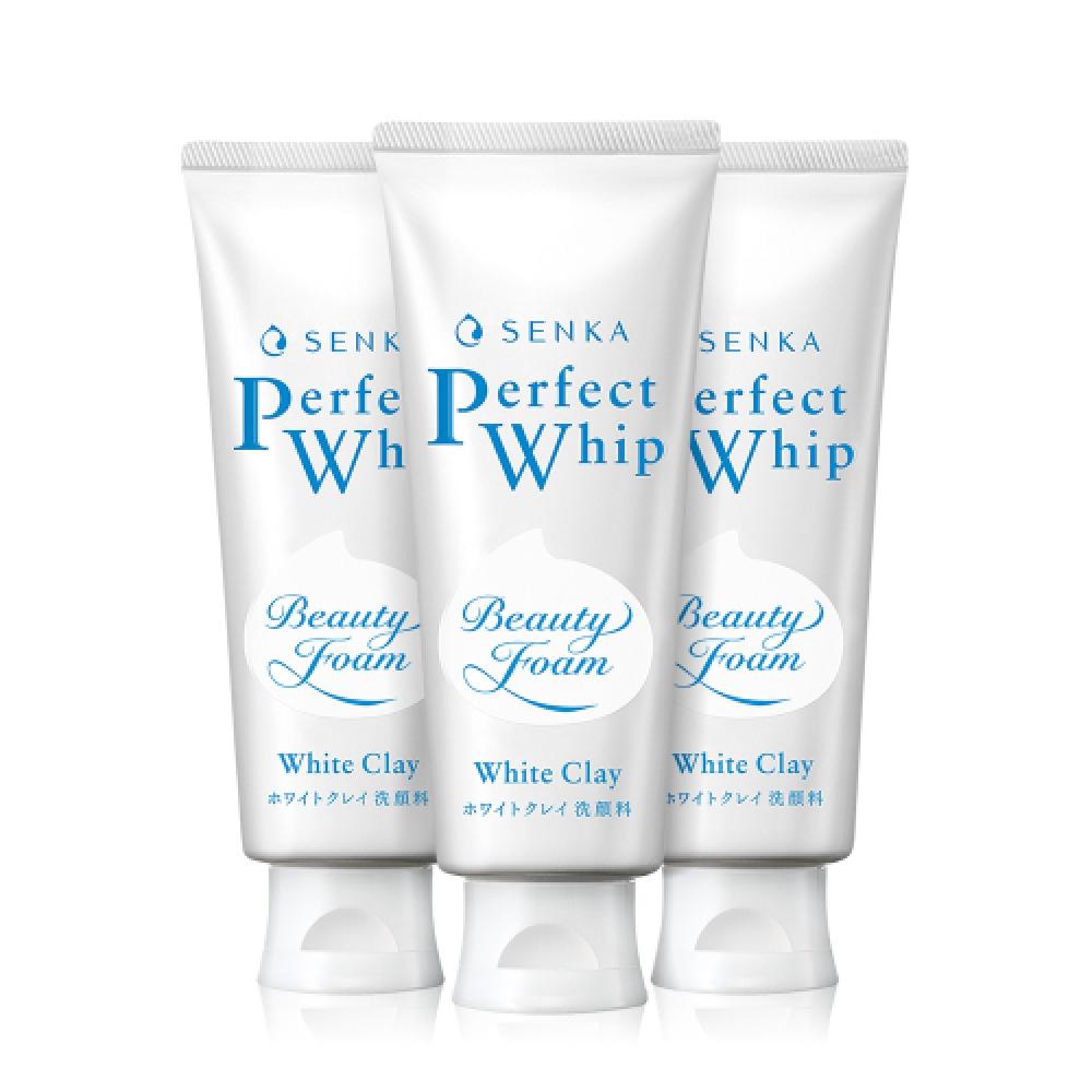 Senka Perfect White Clay 150g X 3 Pcs  Large Capacity FREE