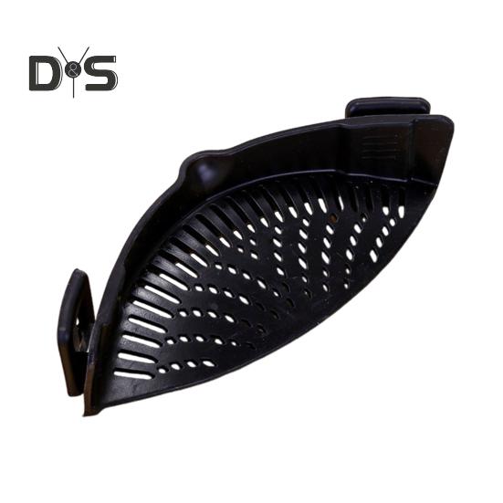 

Фильтр для мойки Clip on Sink Dreiner Pan Pasta Dreiner Silicone Food Dreiner Anti Spill Drain Basket Universal Drailer для кухни, ресторана, пикника чёрный