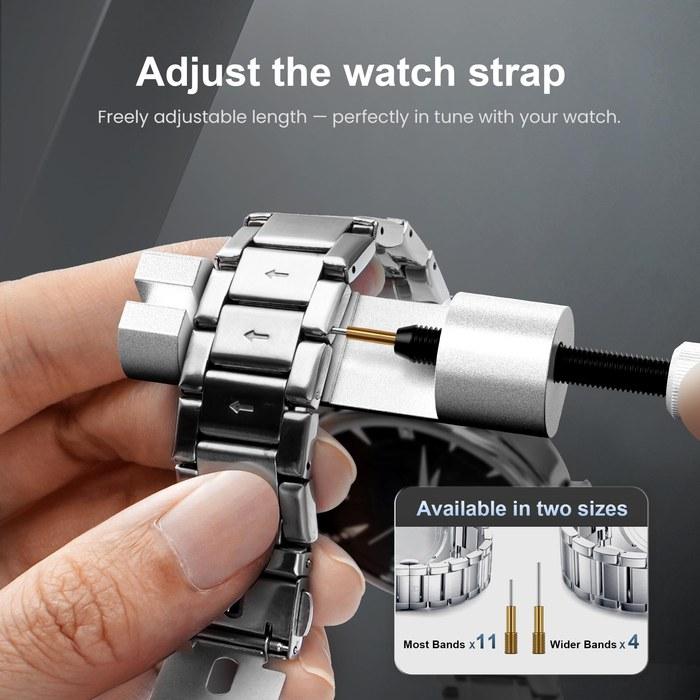 [JOREST] Watch Tool Kit, Watch Repair Tool, Watch Band Adjustment Tool, Watch Battery Replacement Tool, Watch Case Opener Kit, Spring Bar