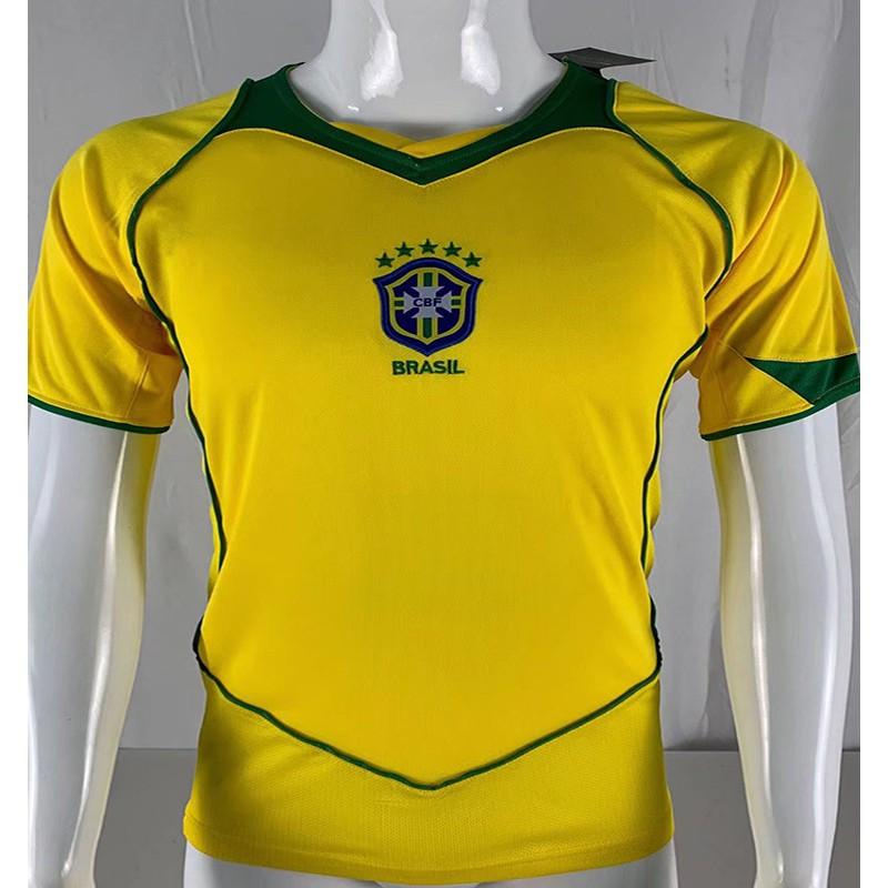 Retro Brazil National Team Soccer Jersey 1998 2002 Ronaldo 9 Vintage Football Shirt Unisex Adult Short Sleeve