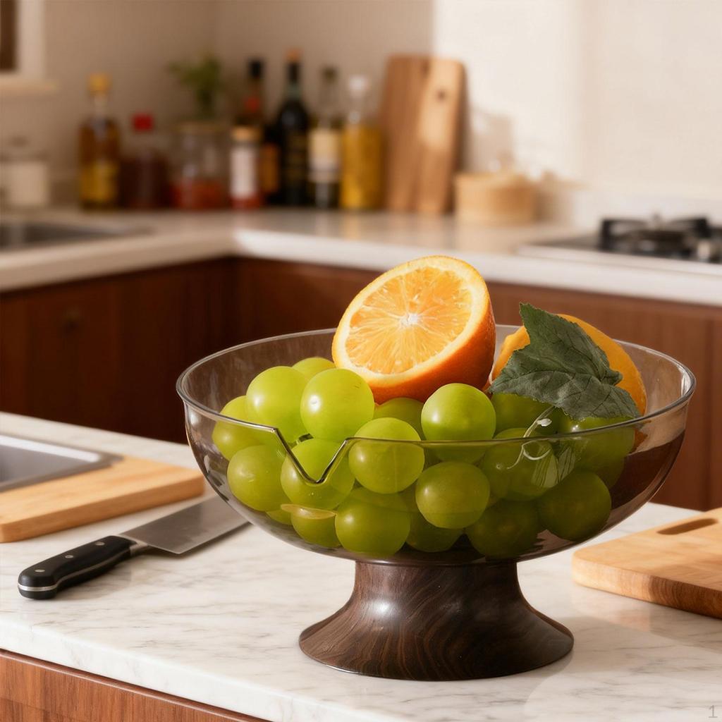 Decorative Pedestal Bowl Bowls Serving Tray Portable Decor Fruit Dish Holder for