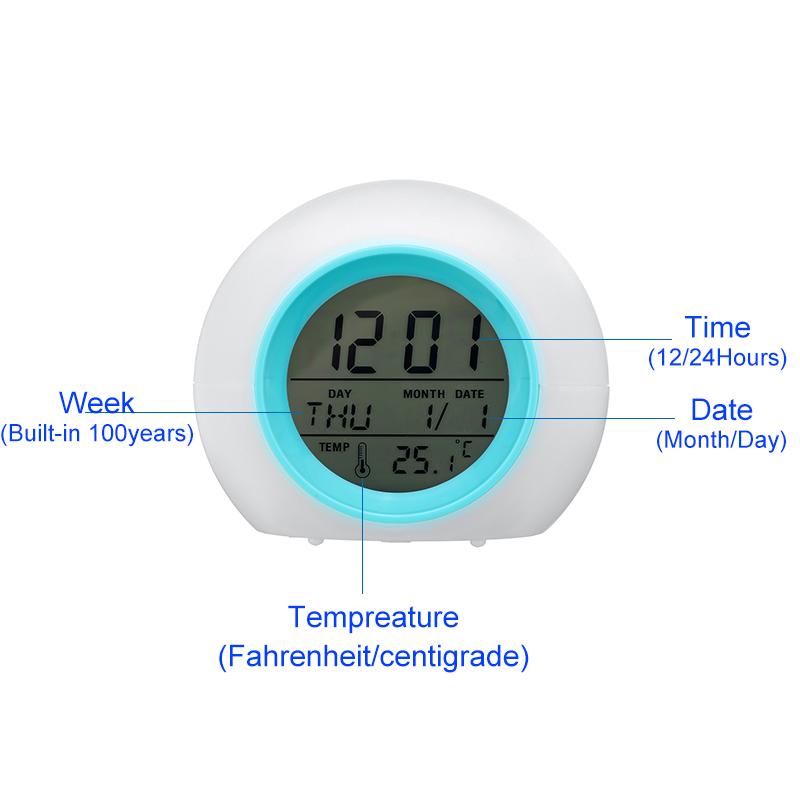 TFA Dostmann Bingo 2.0 Digital Wireless Alarm Clock - Negative Display, Temperature, Dual Alarm, Snooze