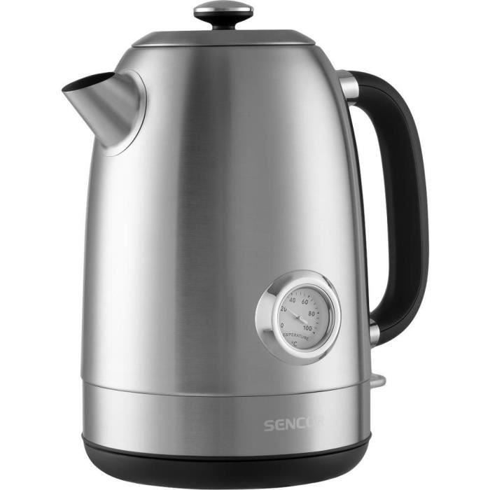 Bouilloire - SENCOR - SWK1799SS - 1,7L - 2200W - Inox avec thermomètre à aiguille