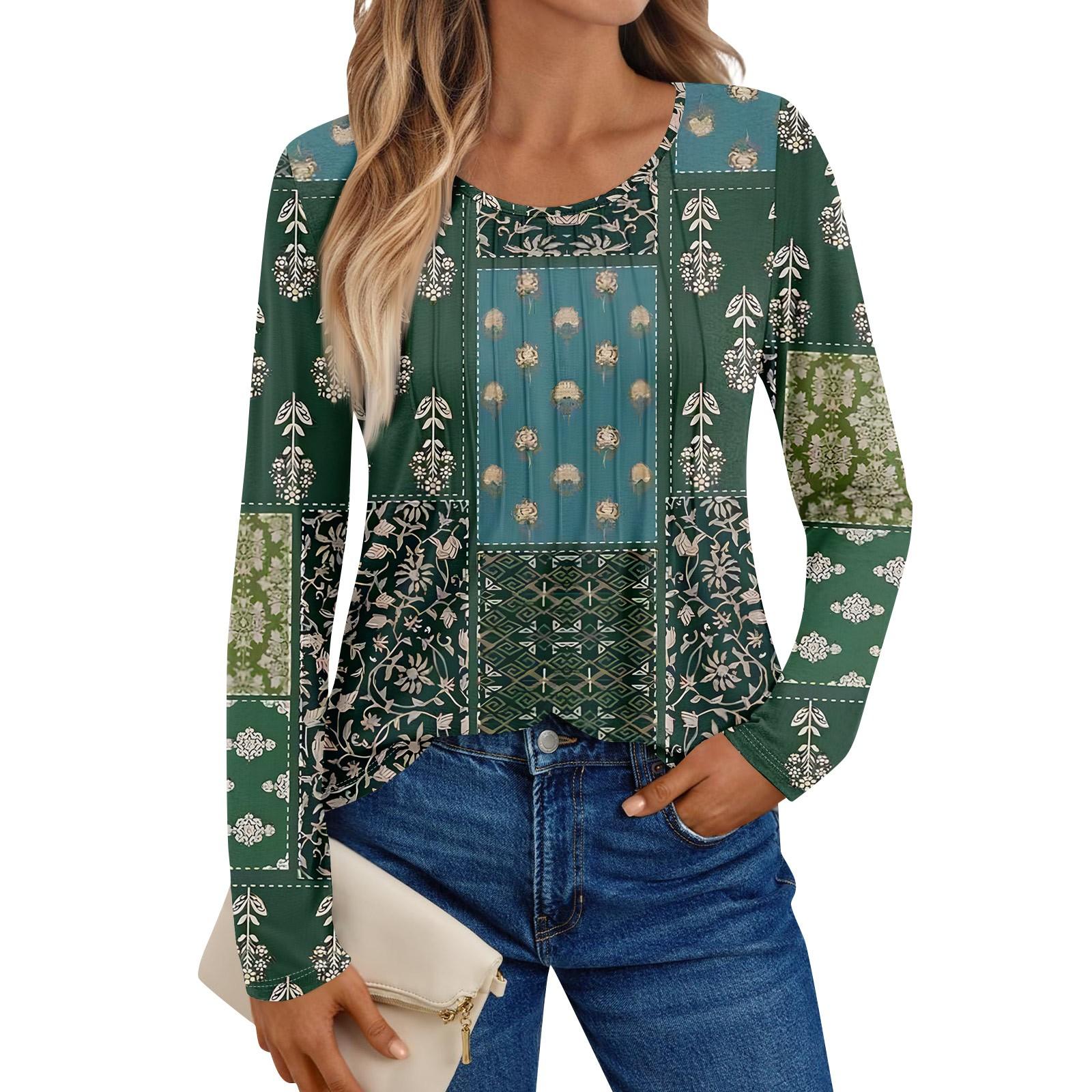 

Женские рубашки с длинным рукавом, графические футболки, повседневные базовые топы, пуловеры XXL