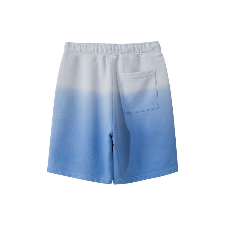 Li Ning Sports Basketball Series Logo Embroidered Loose Gradient Drawstring Shorts Men Shorts Blue AKSR723-2