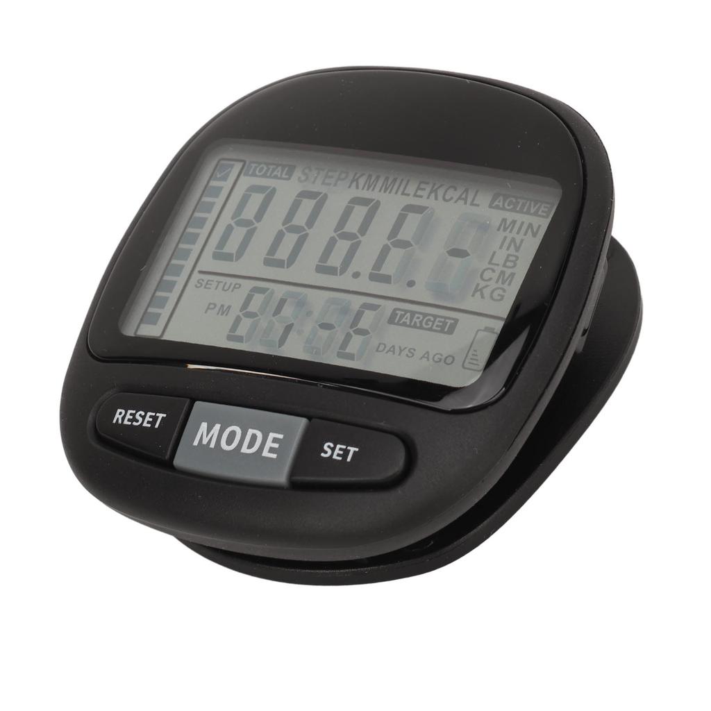 3D Pedometer with Lanyard 210MAH Tracks Calorie Burning Personalized Target Accurate Step Counter