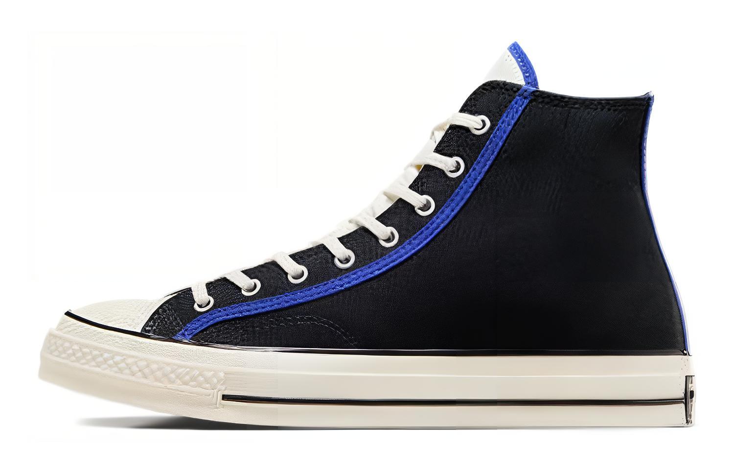 Converse Chuck 70 High  Черно-синее пламя  36.5