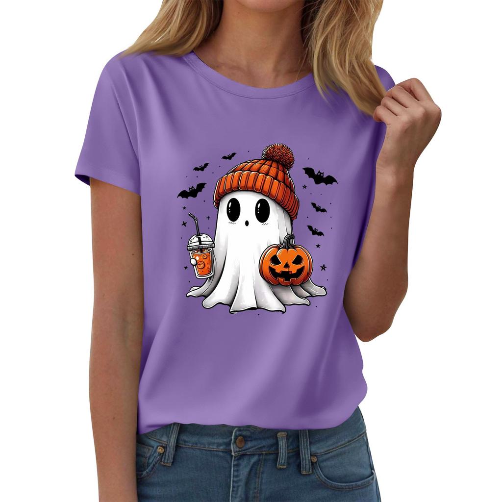 Women's T-shirts, Women's Short-sleeved Tops, Summer Fashion Round Neck Casual Stylish Shirts, Tunic Tops