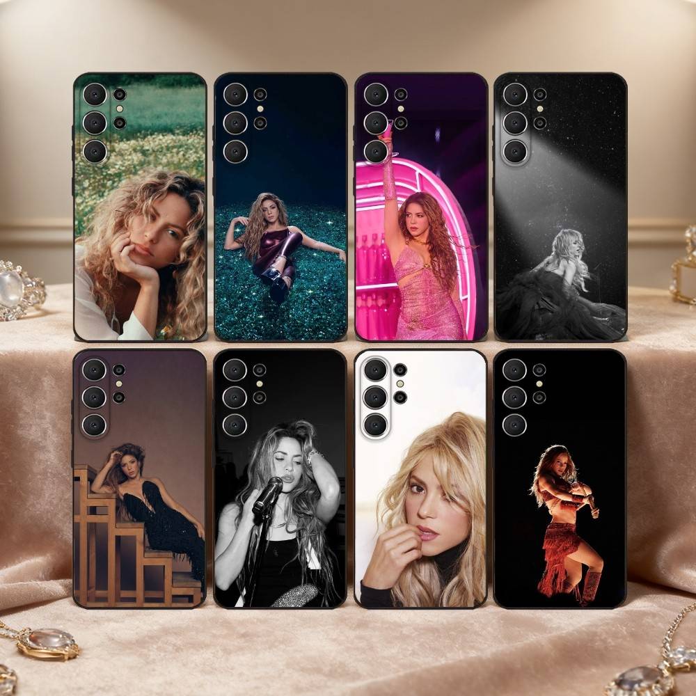 Singer S-Shakira Phone Case For Samsung S26,S25,24,23,22,30,21,10,9,Ultra,Plus,Lite,Black Soft Case