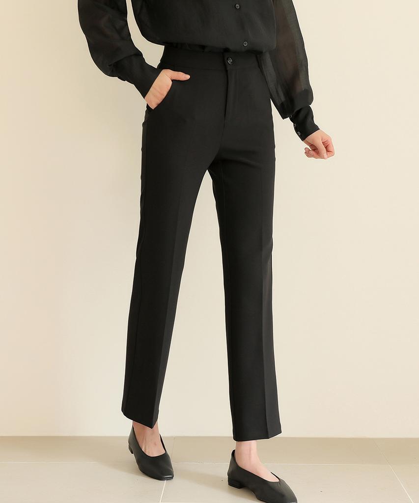 Ppaeppae Hidden Banding Hex Spandex Semi-Bootcut Slacks