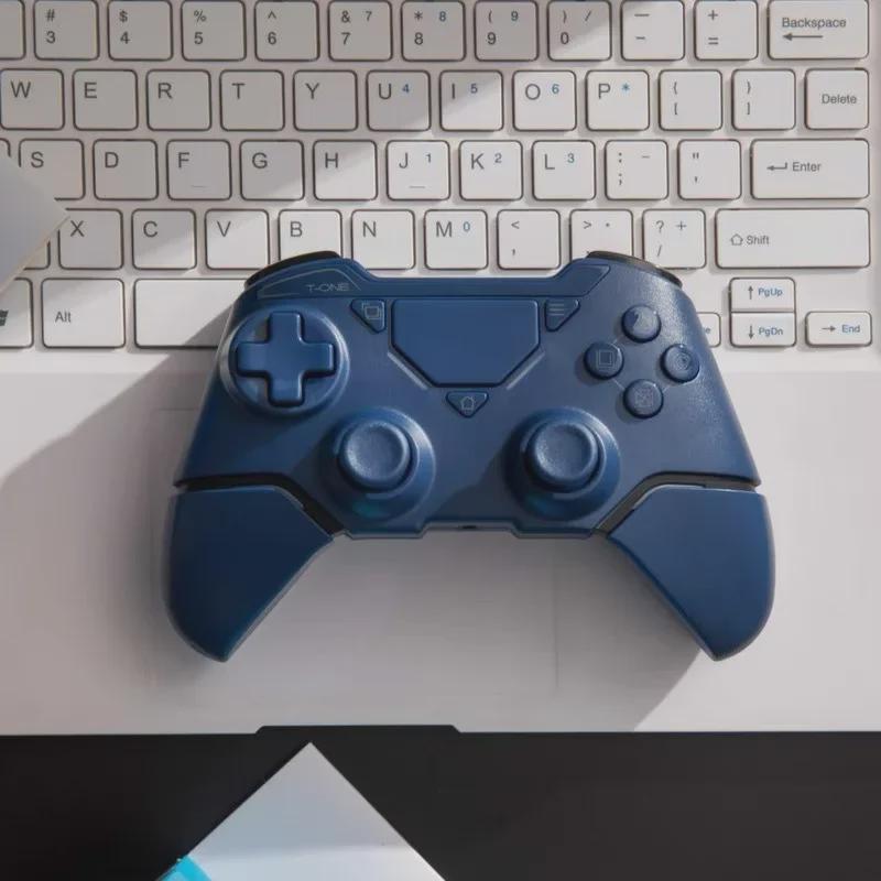 Wireless Bluetooth P4 Pro Game Controller: Compatible with PC, Tablet, Steam, iOS, and Mobile, featuring Vibration and Dual Connectivity.