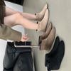 Premium Sense Retro Foreign Style Small Short Boots Women's 2025 Spring and Autumn Single Boots Thick Heel Thin Boots French Suede Small Ankle Boots