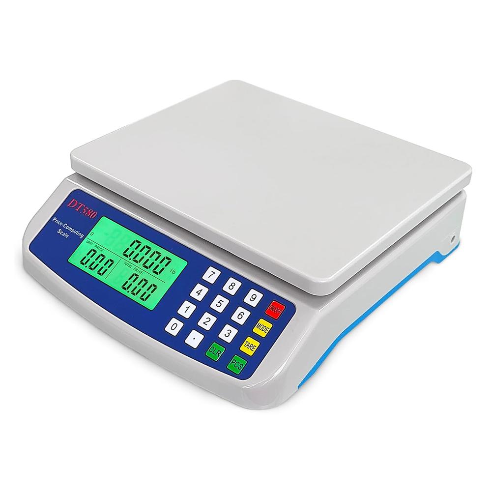 30kg/1g Commercial Food Scale LCD Display Price Computing Scale Multi-Function Stainless Steel Counting Scale for Cooking