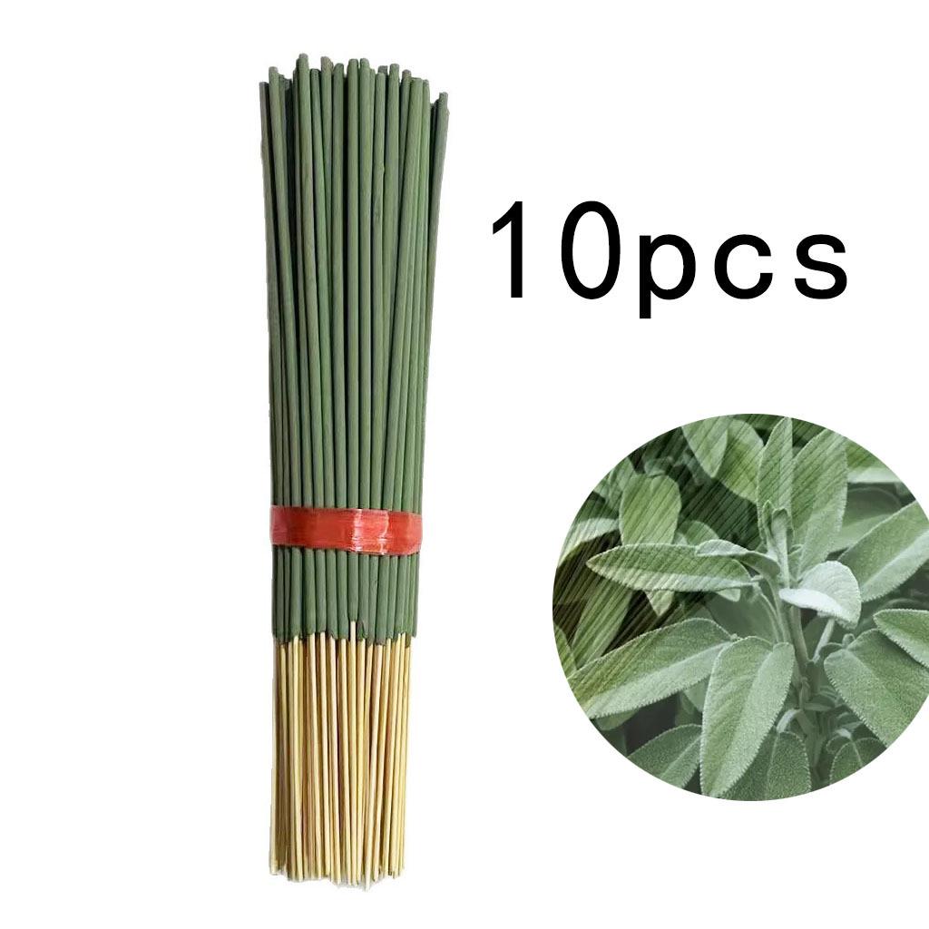 22cm White Sage Bamboo Stick Incense - Outdoor Camping Mosquito Repellent