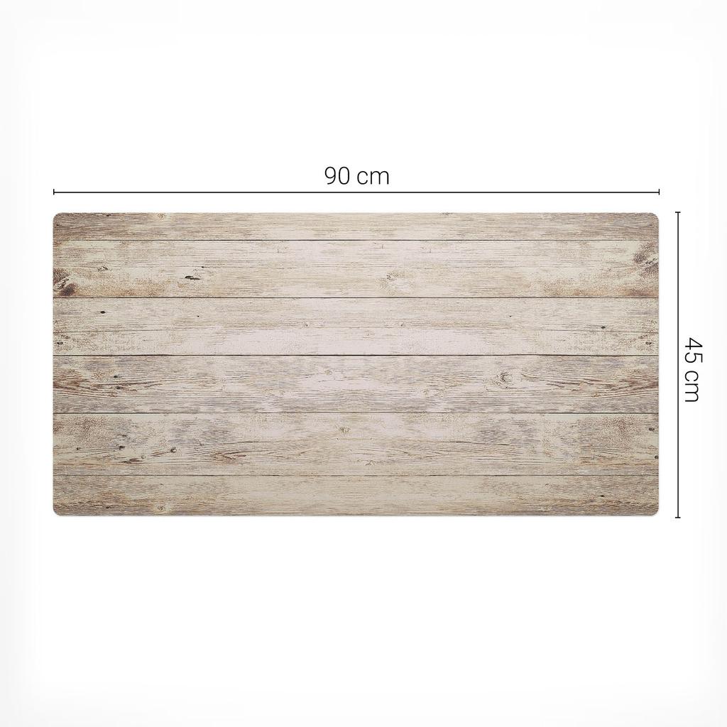 Anti-slip Mouse and Keyboard Mat, Wooden Texture, 90x45 cm