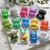 Sprout Monster Cute Cartoon Resin Figurines 14Pcs Miniature Garden Decor Plant Potted Accessories Creative Desk Toy Kids Gift