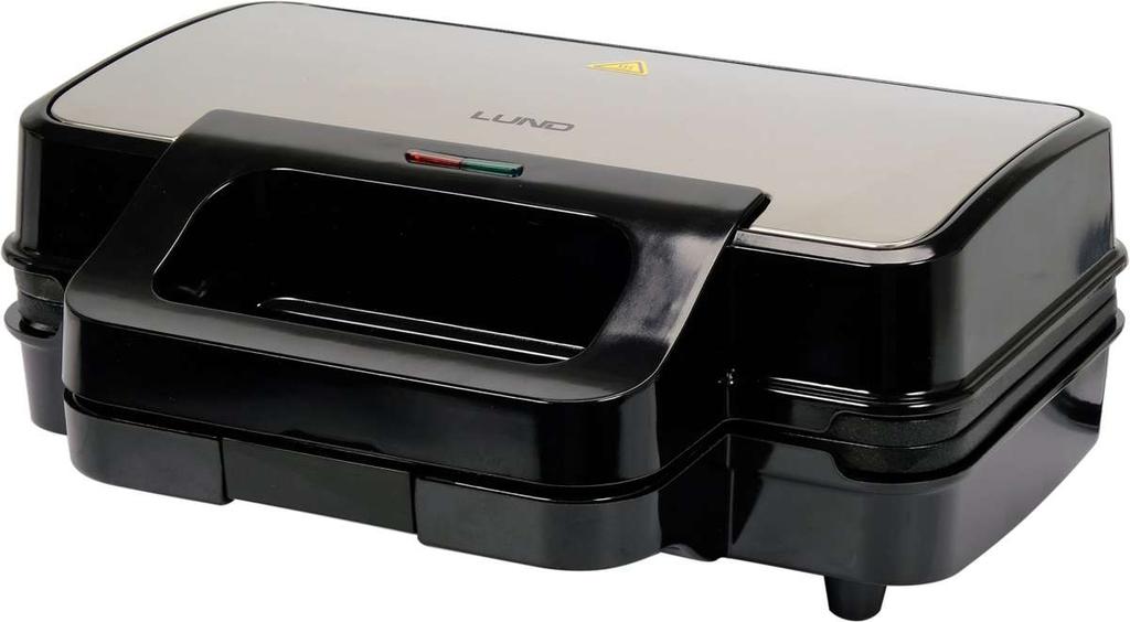 900W 3-in-1 XXL SANDWICH MAKER, GRILL, TOAST AND WAFFLE PLATES - W-67530