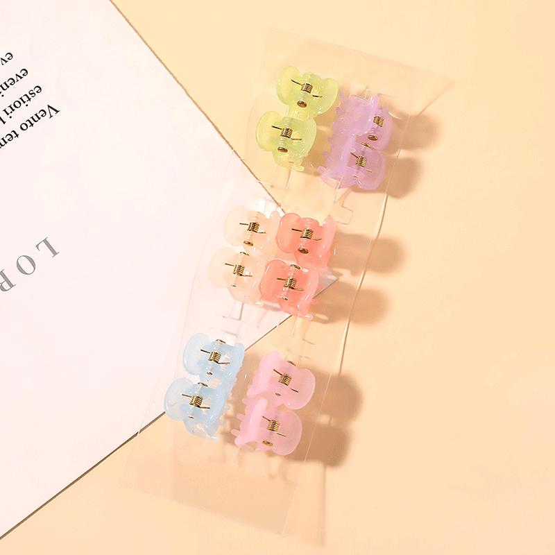 12 szt./partia Klipsy do włosów dla kobiet Klips szponowy Elegancki Kolorowy 1,5 cm Mały Szpon do włosów Dziewczynki Krab do włosów Spinki Akcesoria do włosów