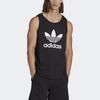 Adidas Logo Print Sleeveless Casual Sports Tank Top Men Tops Black IA4811