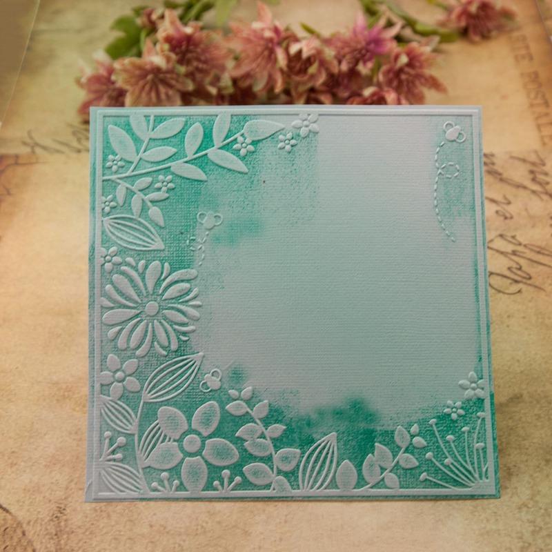 15X15cm Embossing Folders for Card Making Embossing Stencil Template DIY Plastic Paper Card Decorating Mold for Scrapbook