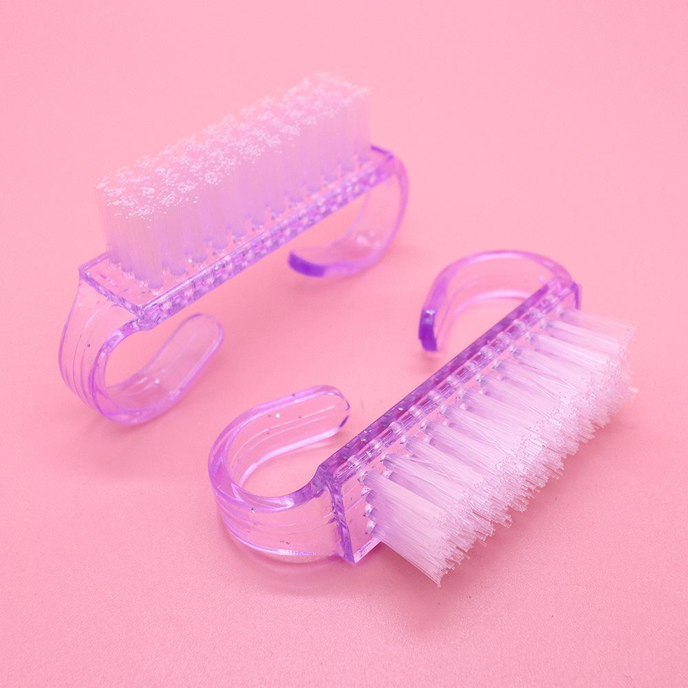 Transparent Glitter Nail Art Brush - Small Multi-functional Cleaning and Dusting Tool
