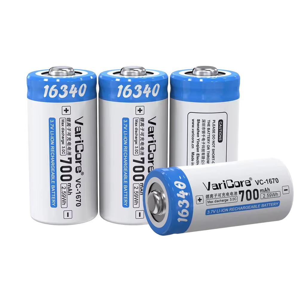 Akumulator Bateria Ogniwo Varicore Vc-1670 Plus 16340 Li-Ion 3.7V 700Mah