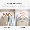 50pcs Clothes Hanger Extender Clips Space Saving Connector Hook Cascading Hangers Hooks Home Closet Storage Rack Organization