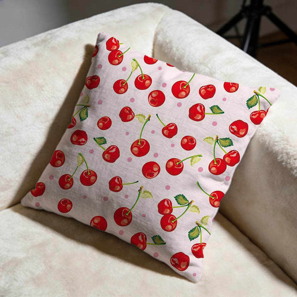 fruits Cushion Cover Soft Decorative Pillow Case Suitable for Bedroom Sofa Car Travel Use