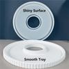 A20F-Silicone Molds Tray With Strips Design, Concrete Round Plate Silicone Casting Mould Tray, Decorative Tray Molds